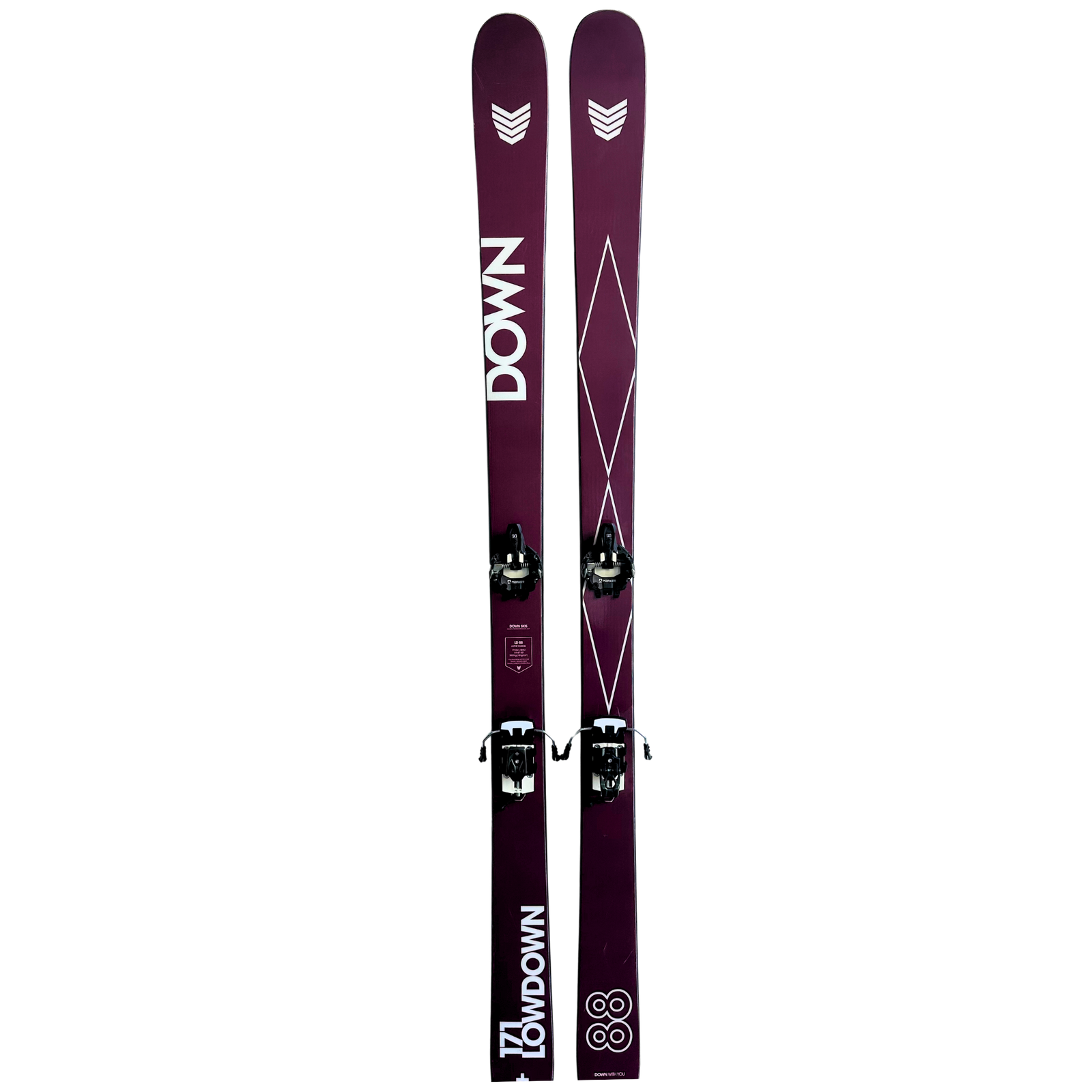 DOWN LOWDOWN 88 171 REFURBED + MARKER ALPINIST 9