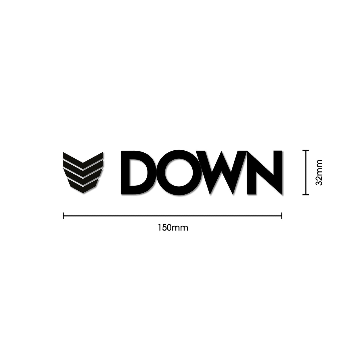 DOWN STICKER CORPO