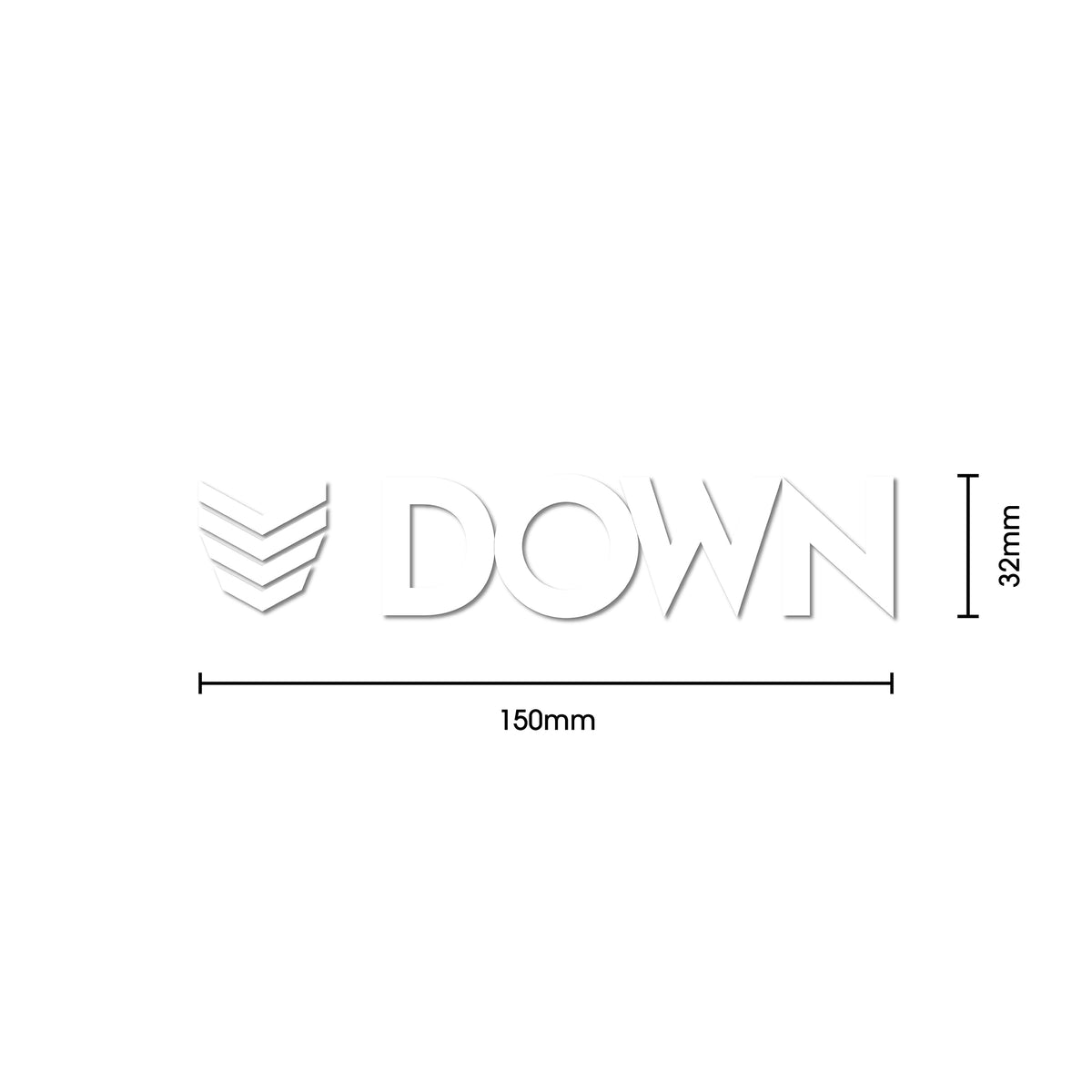DOWN STICKER CORPO