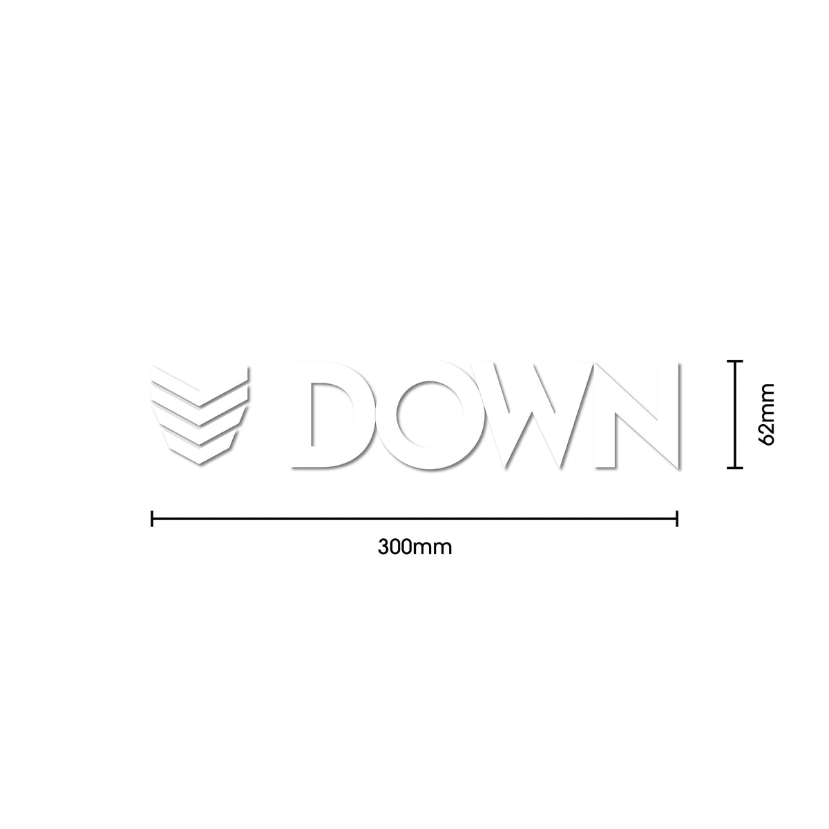 DOWN STICKER CORPO