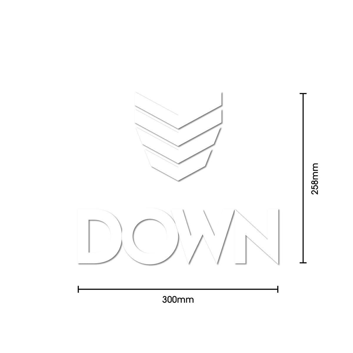 DOWN STICKER VERTIBRAND - DOWN SKIS // O+ GMBH